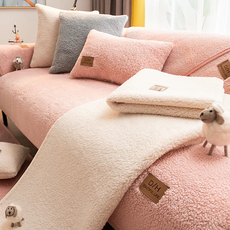 CuddlyCouch™️ Kényelmes gyapjú kanapéhuzatok
